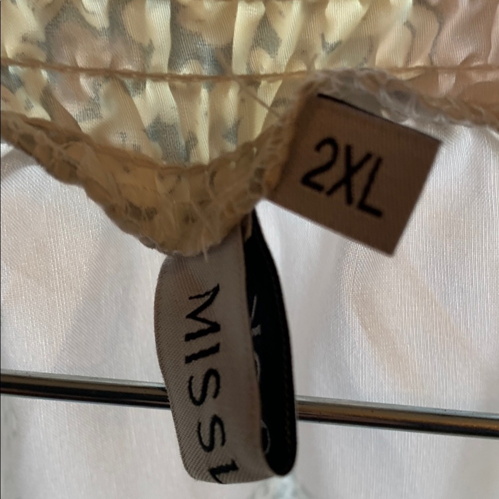 Misslook 2XL Cream Top
